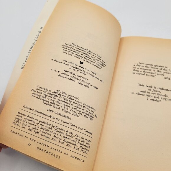 Edgar Cayce's Sex And The Spiritual Path Book By Herbert B. Puryear Ph.D 1980 - Picture 7 of 7